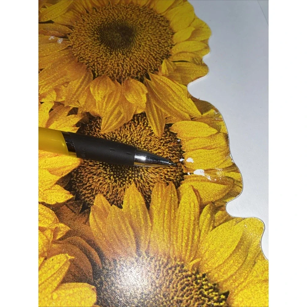 Sunflower Placemats Set of 4 Vinyl Summer Fall‎